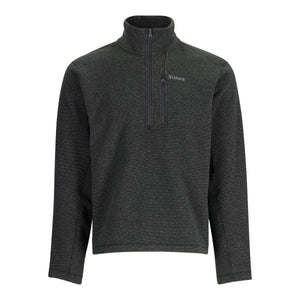 Simms M's Rivershed-Half Zip Fleece Black Heather