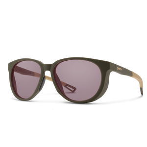 Smith Seeker Matte Forest ChromaPop Low Light Rose Lens Sunglasses