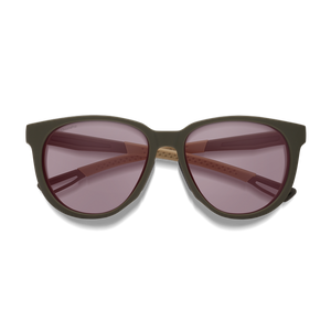 Smith Seeker Matte Forest ChromaPop Low Light Rose Lens Sunglasses