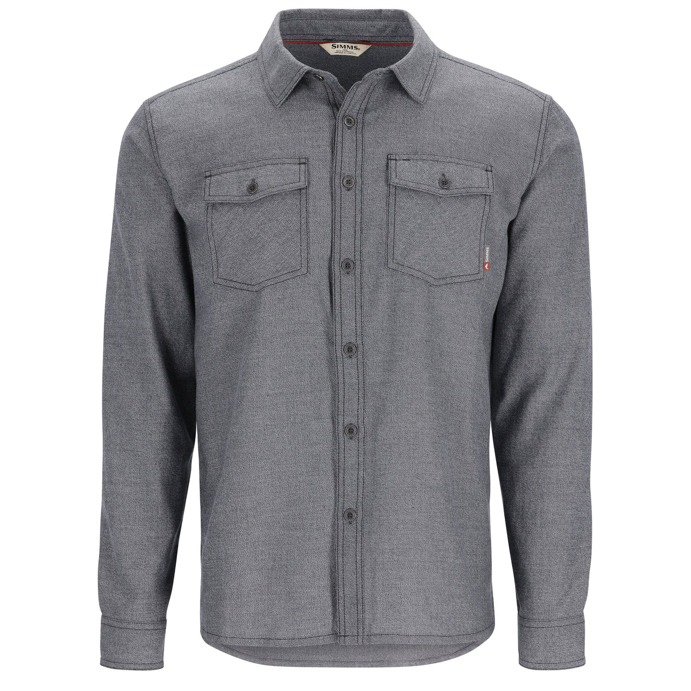 Simms Men's Shoal Flannel Shirt, Slate / L