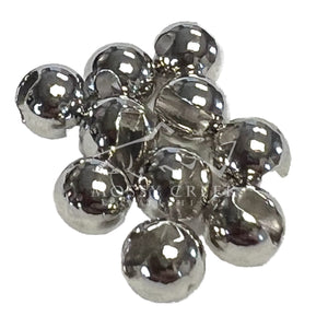 Slotted Tungsten Beads Nickel Silver