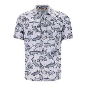 Simms Challenger SS Shirt in Saltwater Sterling, front view