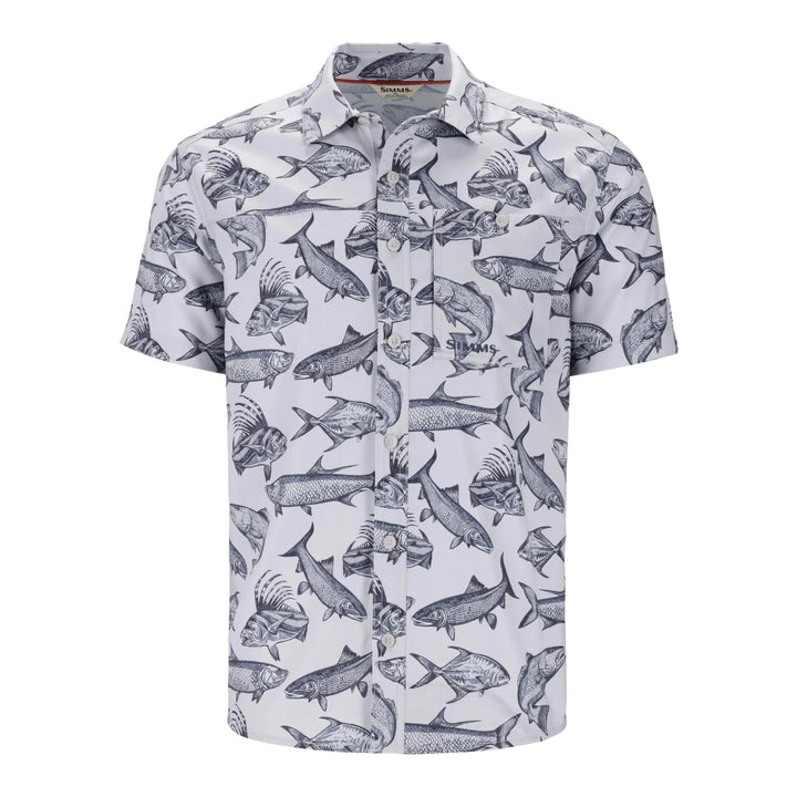 Simms Challenger SS Shirt in Saltwater Sterling, front view