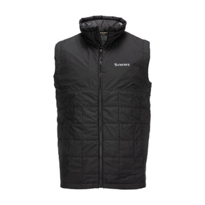 Simms Fall Run Insulated Vest in black, front view