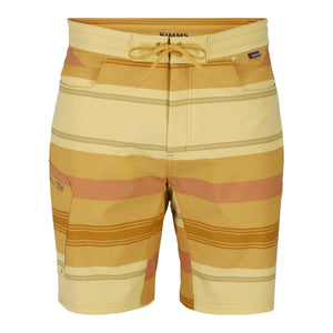 Simms Seamount Board Short Amber Stripe