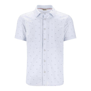 Simms Stone Cold Short Sleeve Fishtail Bimini Blue