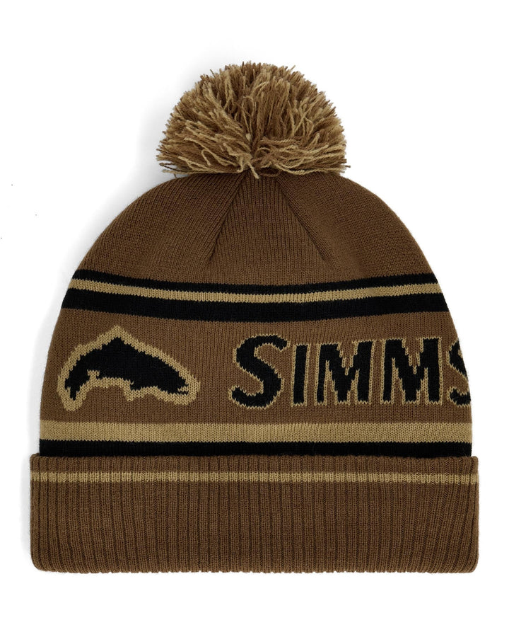 Simms Tip-Up Pom Beanie in Jasper, with pom