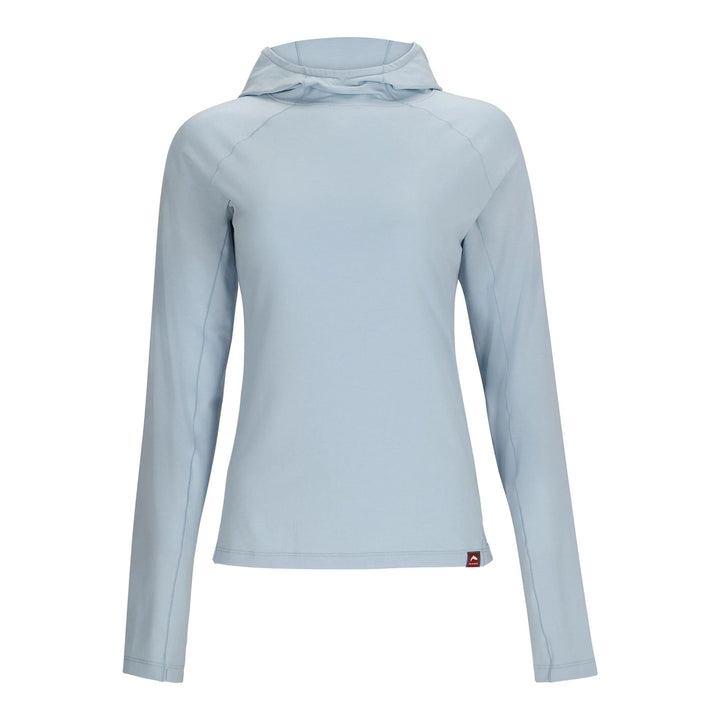 Simms Women's Glades Hoody in Steel Blue Heather, front view