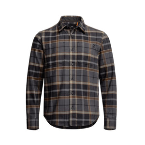 Sitka Ashland Lightweight Flannel Shirt Black Cattail Plaid