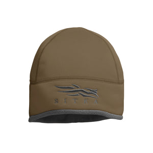 Sitka Jetstream WS Beanie in Coyote, front view with logo