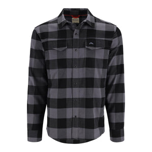 Simms M's Gallatin Flannel Slate Buffalo Plaid