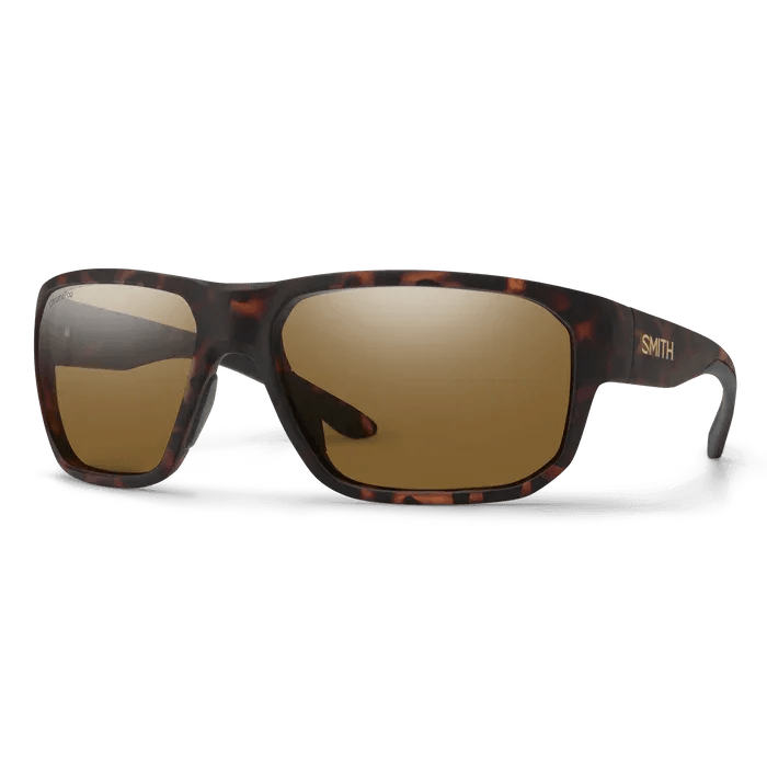 Smith Arvo sunglasses, Matte Tortoise frame, ChromaPop Polarized Brown lens, three-quarter view