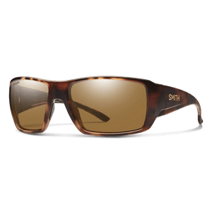 Smith Guide's Choice XL sunglasses, Matte Havana frame, ChromaPop Polarized Brown lens, three-quarter view