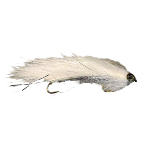Snake Bait Articulated Streamer White - Mossy Creek Fly Fishing