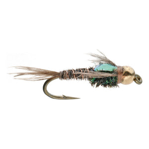 Umpqua Bead Head Flashback Pheasant Tail nymph with gold bead and flashback wing case