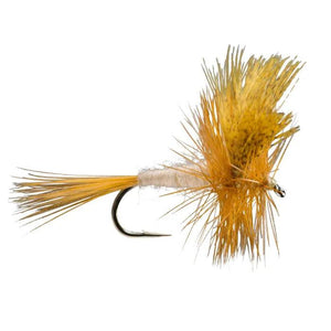 Umpqua Cahill Cream dry fly with pale body and wood duck wings