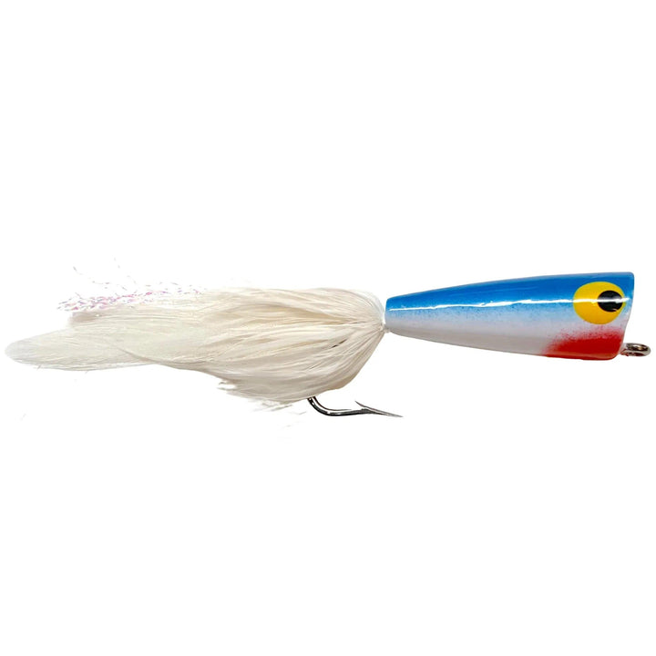 Umpqua Saltwater Popper Blue/White fly with popper head and tail
