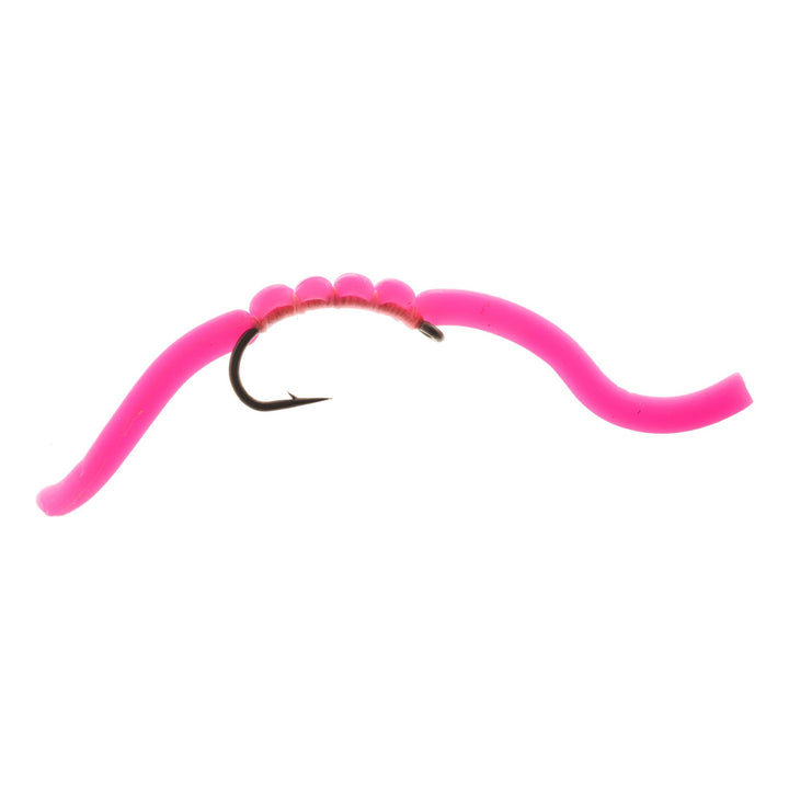 Umpqua Squirmy Wormie Pink fly with soft squirmy body
