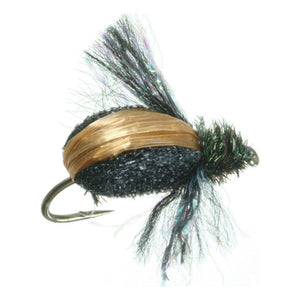 Umpqua Steve's Japanese Beetle fly with black and peacock body