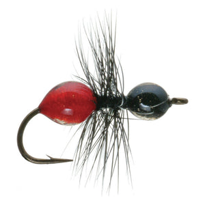 Umpqua Transparant Black and Red fly with ant body