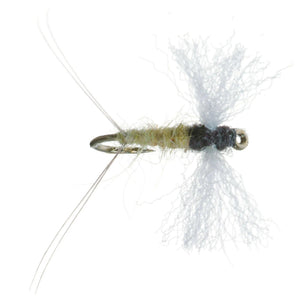 Umpqua Trico Female dry fly with poly wings and olive abdomen