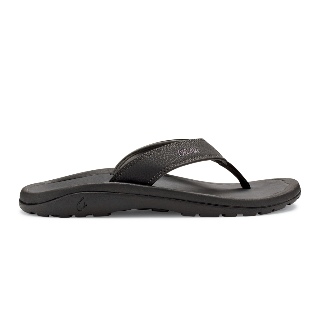 Olukai 'Ohana Men's Beach Sandals Black/Dk Shadow