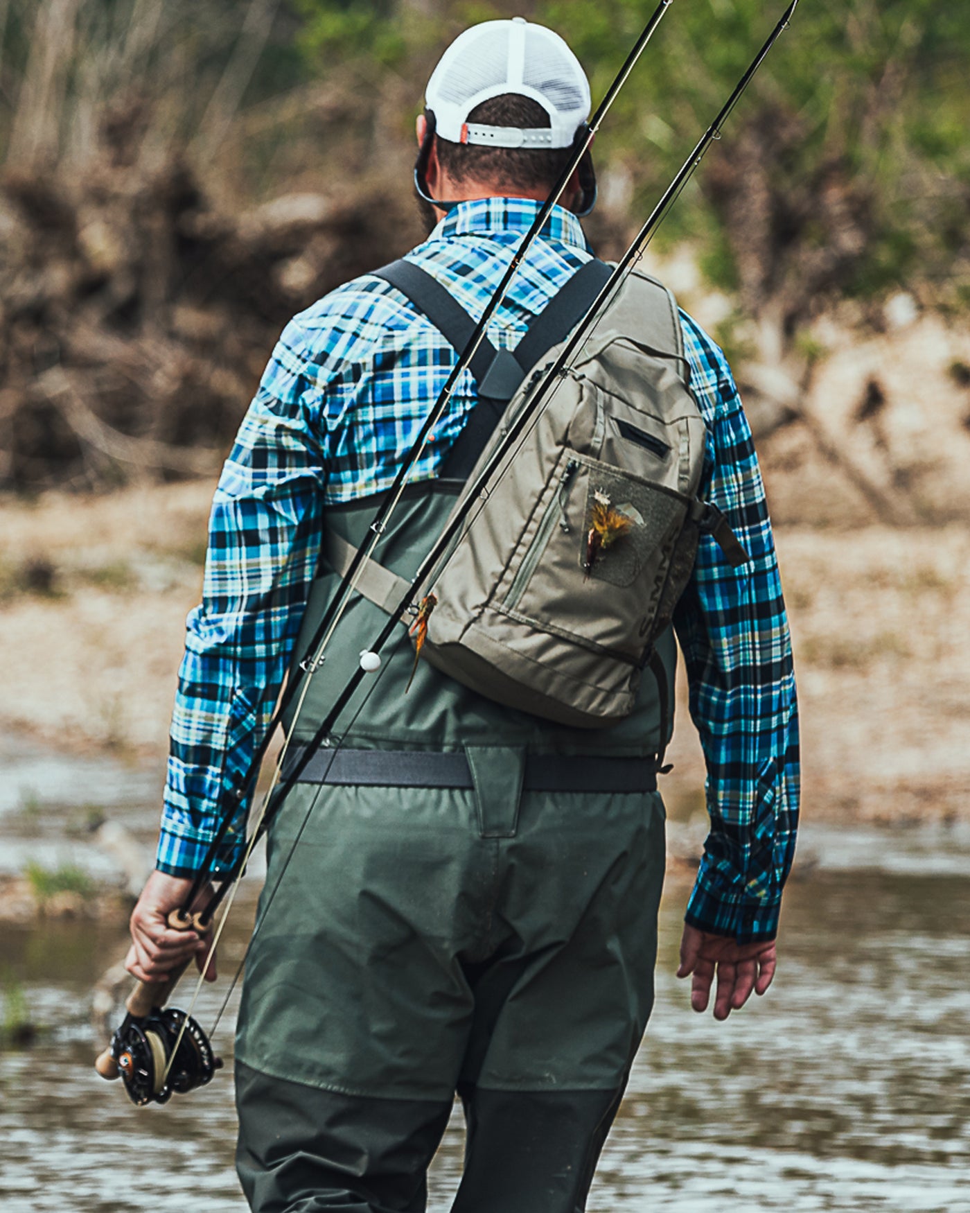 Fly Fishing Sling Pack With Net Top Sellers
