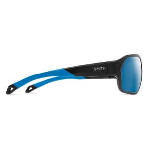 Smith Deckboss Matte Black and Blue ChromaPop Glass Polarized Blue Mirror Sunglasses - Mossy Creek Fly Fishing