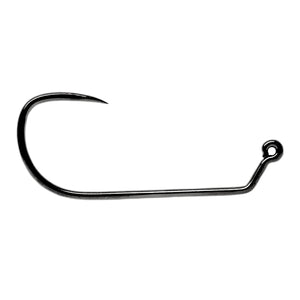 Fulling Mill Jig Force Long Black Nickel Barbless Hook 50pk - Mossy Creek Fly Fishing