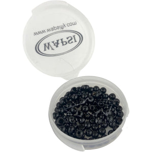 Brass Cyclops Bead Head Black 100 Pack - Mossy Creek Fly Fishing