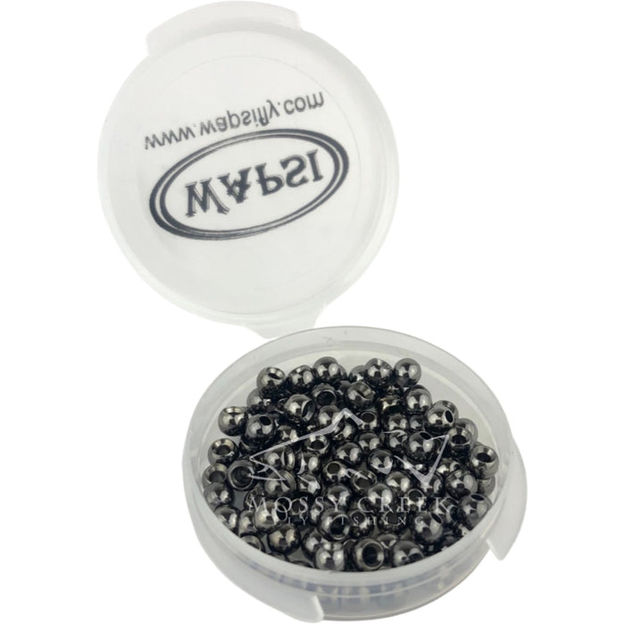Brass Cyclops Bead Head Black Nickel 100 Pack