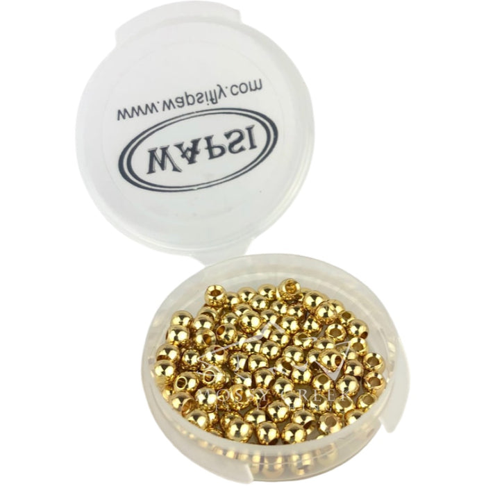 Brass Cyclops Bead Head Gold 100 Pack