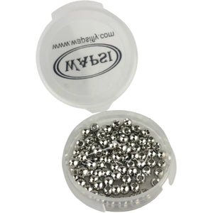 Brass Cyclops Bead Head Nickel 100 Pack - Mossy Creek Fly Fishing