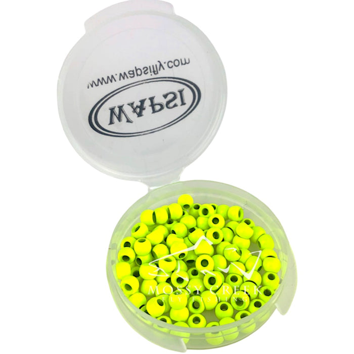 Brass Cyclops Bead Head Fl. Chartreuse 100 Pack