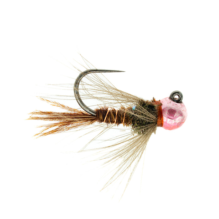 PINK BEAD JIG CDC PHEASANT TAIL NYMPH