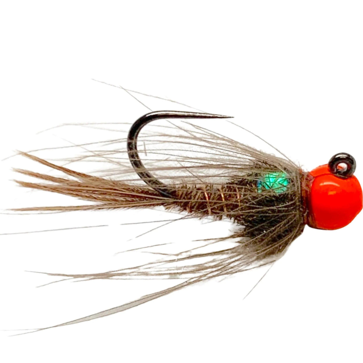 beaded fishing lures HOT ORANGE BEAD JIG CDC PHEASANT TAIL NYMPH – Mossy Creek Fly Fishing