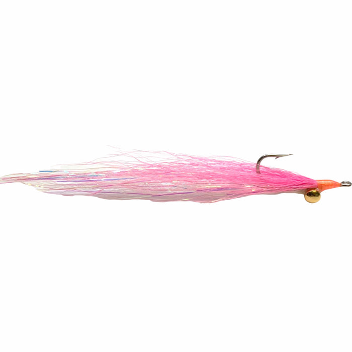 Clouser Minnow Pink Over White