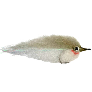 Bunker Fly Gray Over White - Mossy Creek Fly Fishing