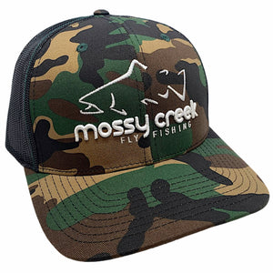 Mossy Creek Logo Trucker Camo Black - Mossy Creek Fly Fishing