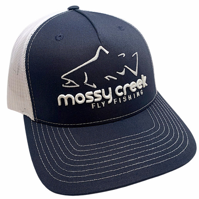 Mossy Creek Logo Trucker Navy White