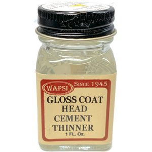 Wapsi Gloss Coat Head Cement Thinner - Mossy Creek Fly Fishing
