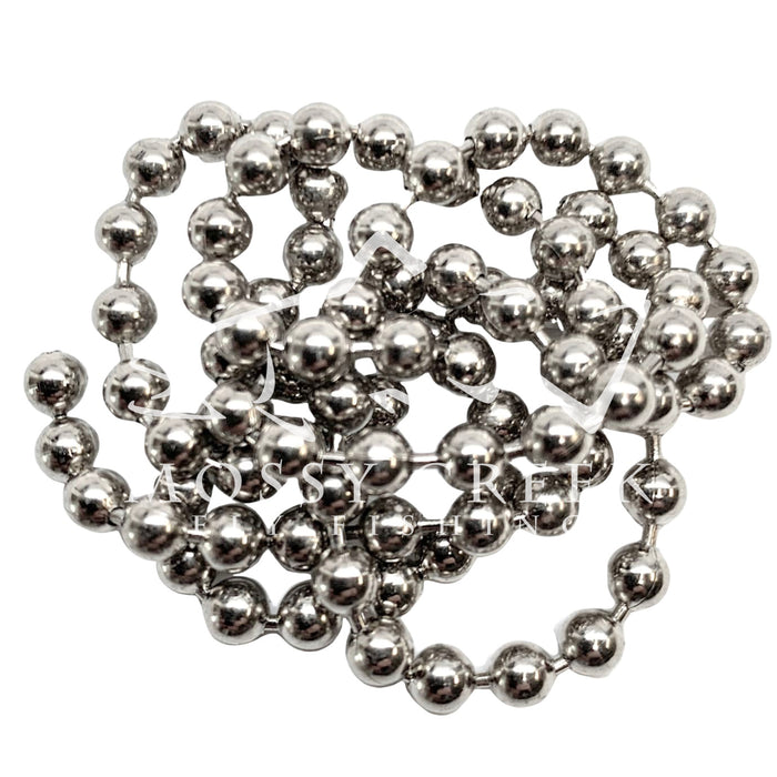 Bead Chain Eyes Silver