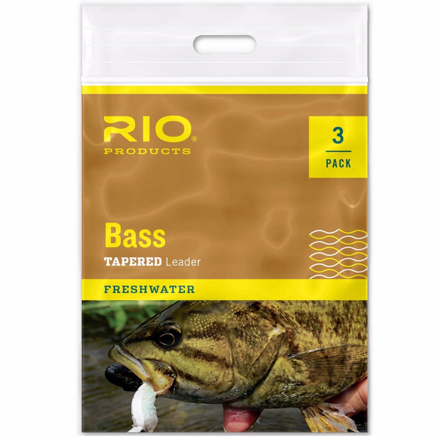 Rio 9-ft. Bass Leader 3-Pack - 10 lb.