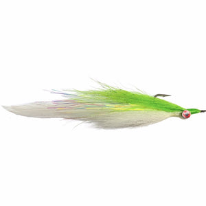 Half And Half 2/0 Chartreuse Over White - Mossy Creek Fly Fishing