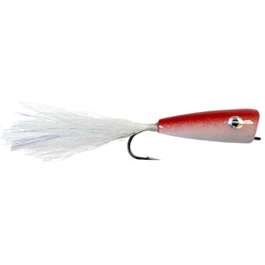 Mattioli Saltwater Popper Red and White Fade - Mossy Creek Fly Fishing