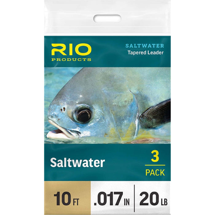 Rio Saltwater Leader 10 ft 16 lb 3 Pack