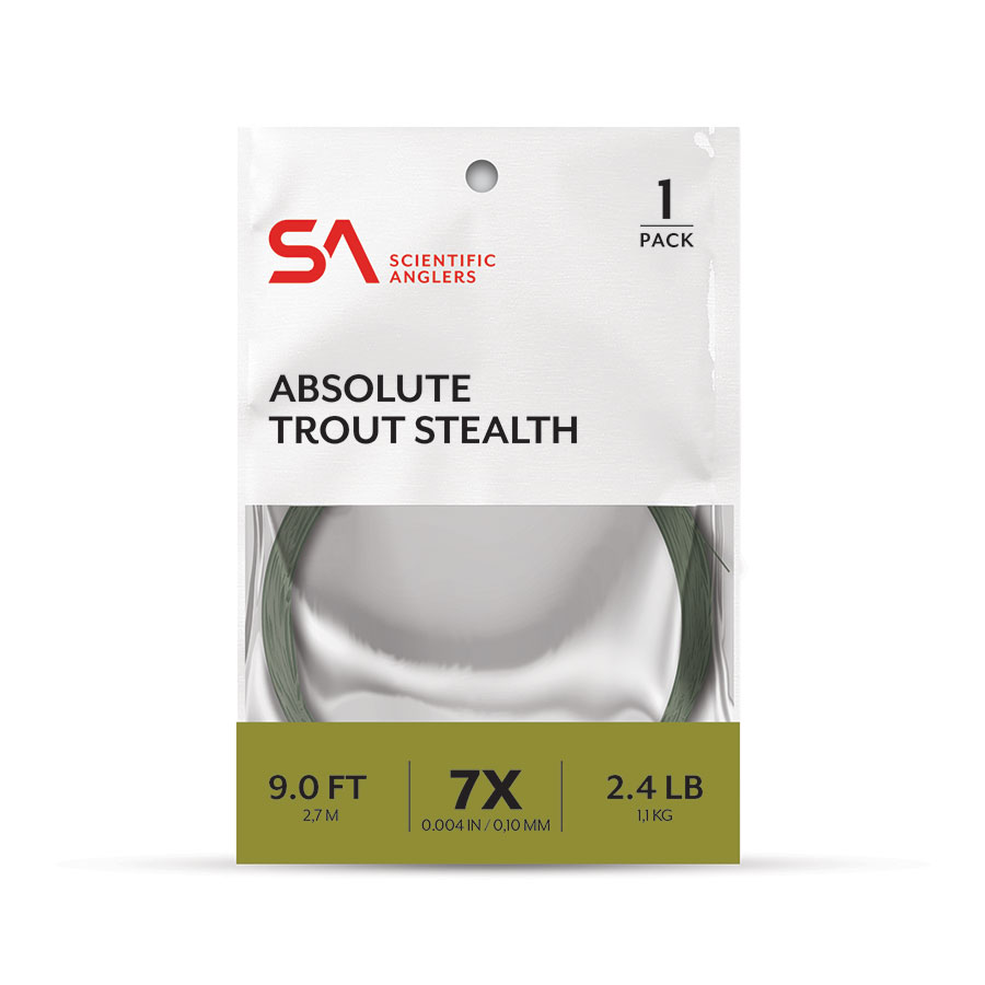 Scientific Anglers Absolute Trout Stealth Leader - 7.5ft - 5X