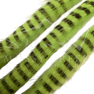 Barred Magnum Cut Rabbit Strips, barred rabbit hide strips
