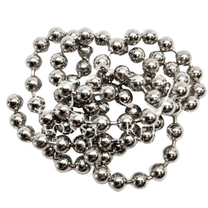 Bead Chain Eyes Silver, bead chain eyes
