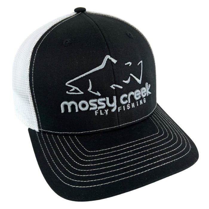 Mossy Creek Logo Trucker Black White